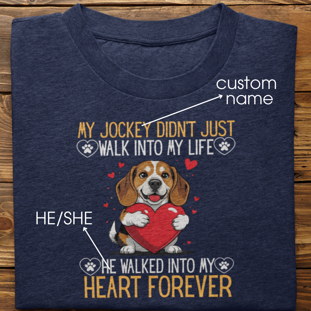 Beagle : Into My Heart Forever Tshirt Unisex