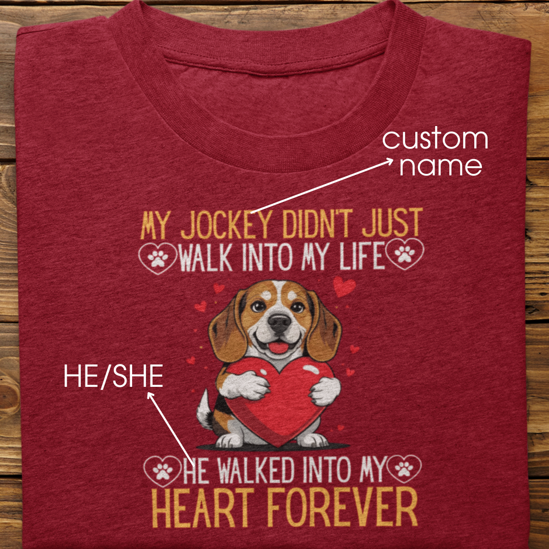 Beagle : Into My Heart Forever Tshirt Unisex