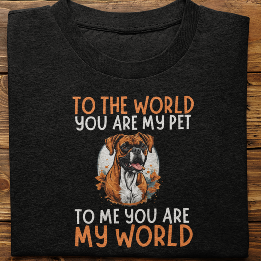 Boxer : To The World You Are My Pet Tshirt Unisex