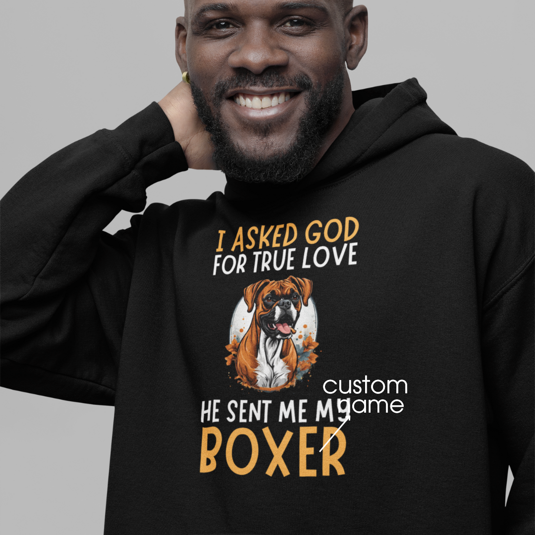 Boxer : God True Love Oversized  Hoodie Unisex