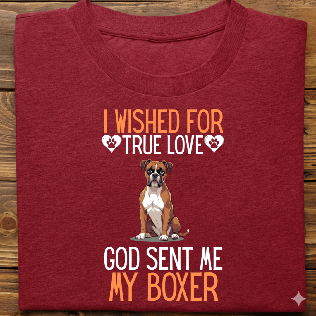 Boxer : I Wished True Love Tshirt Unisex