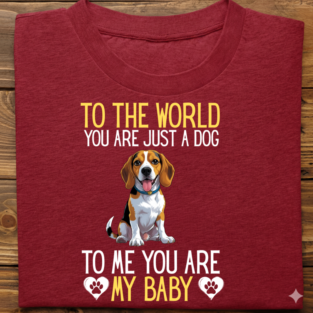 Beagle : To World Baby Tshirt Unisex