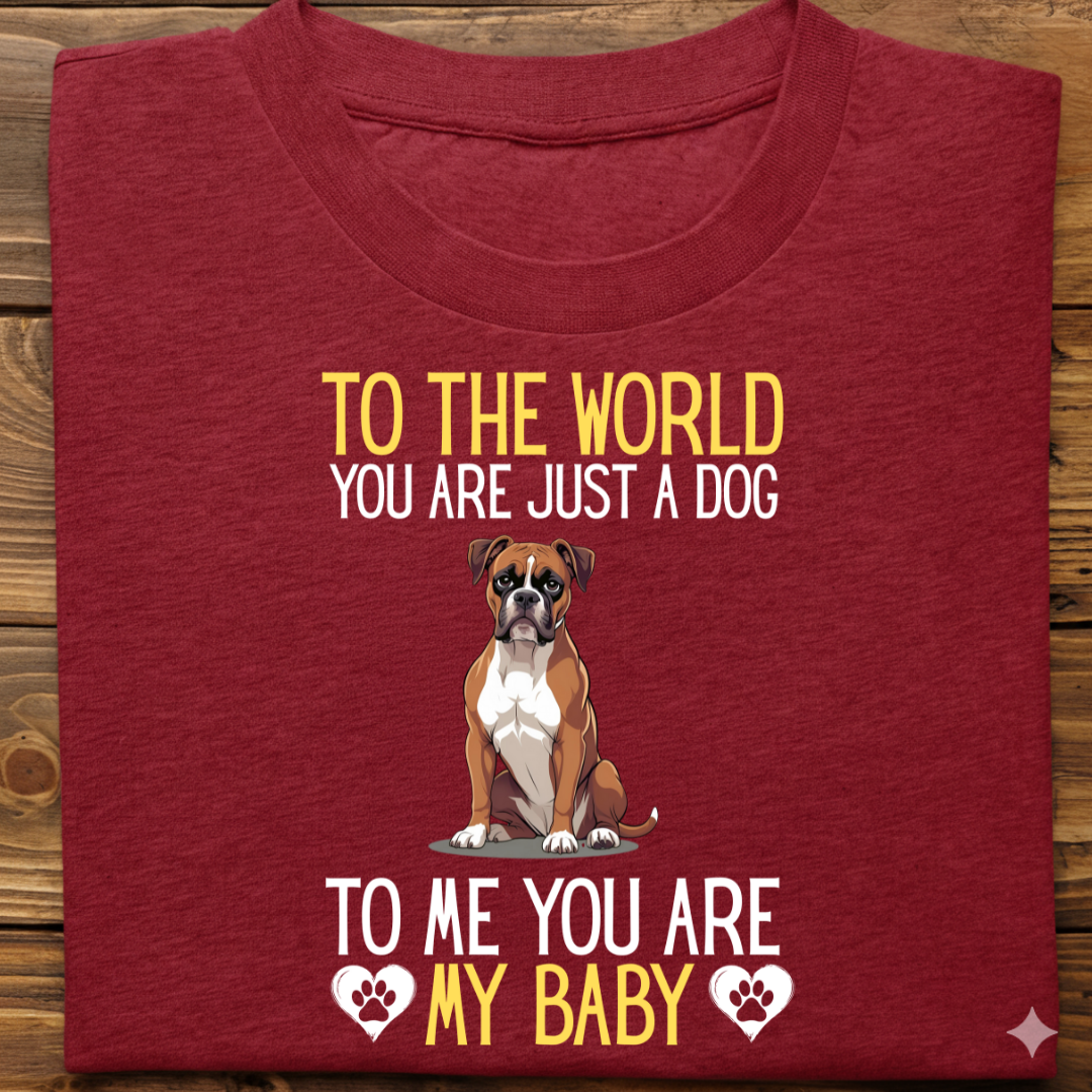Boxer : To World Baby Tshirt Unisex