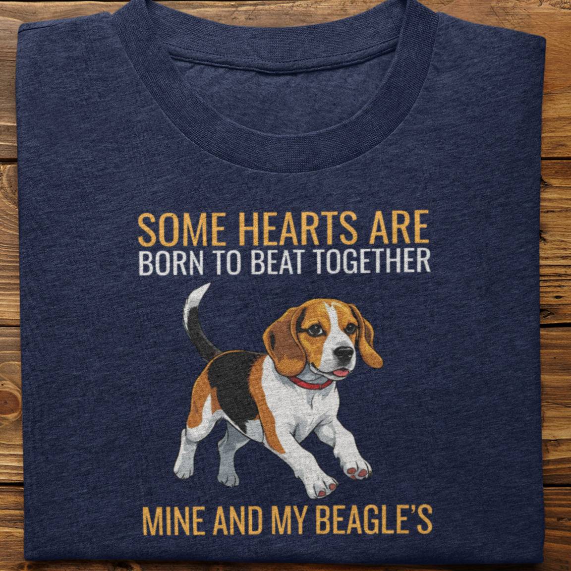 Beagle : Some Hearts Are Born Tshirt Unisex