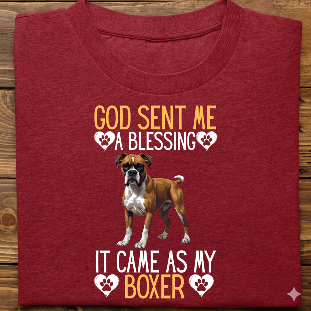 Boxer : God Sent Blessing Tshirt Unisex