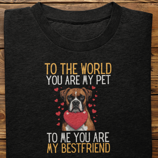 Boxer : To The World Bestfriend Tshirt Unisex
