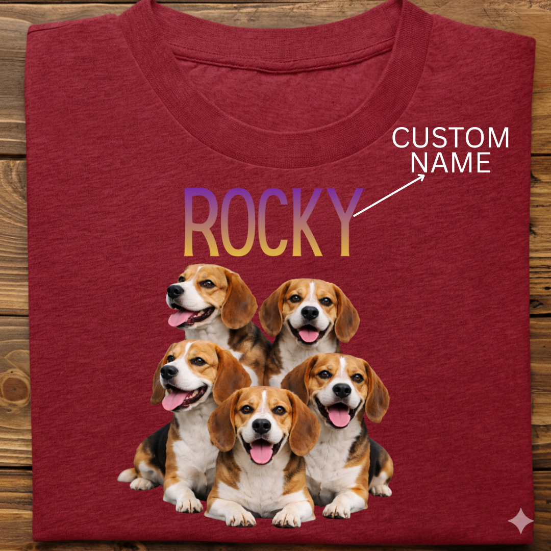 Beagle : ilustration Tshirt Unisex