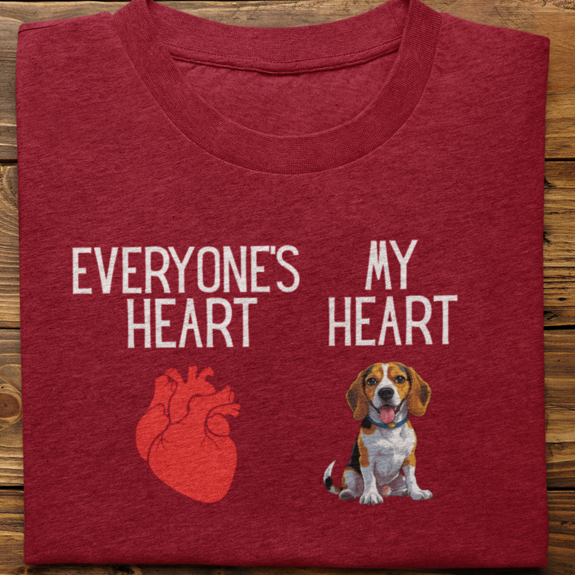 Beagle : My Heart Tshirt unisex