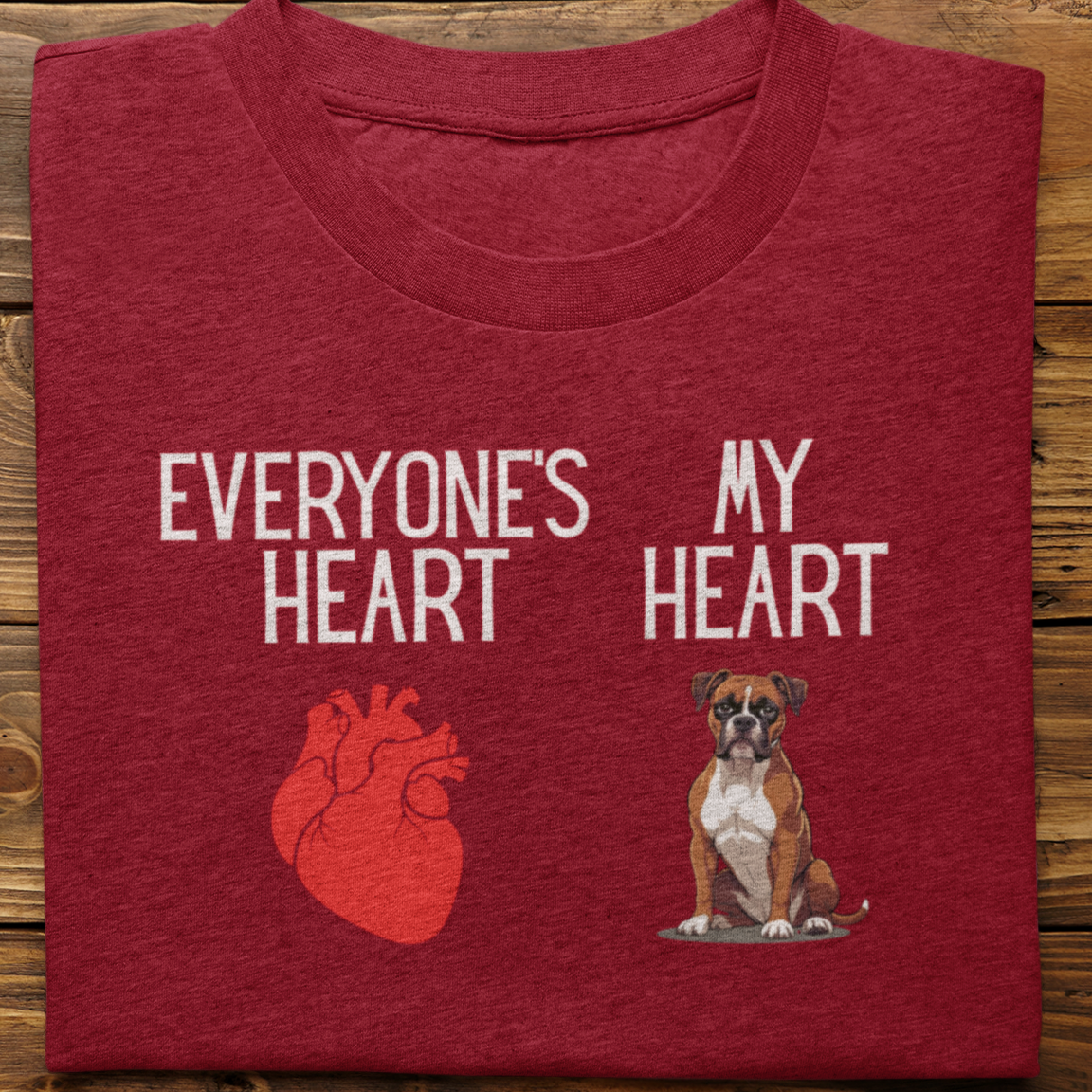 Boxer : My Heart Tshirt unisex