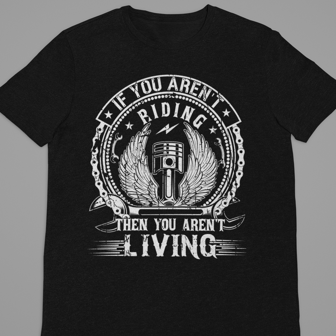 Biker : If You Aren't Riding Black Tshirt