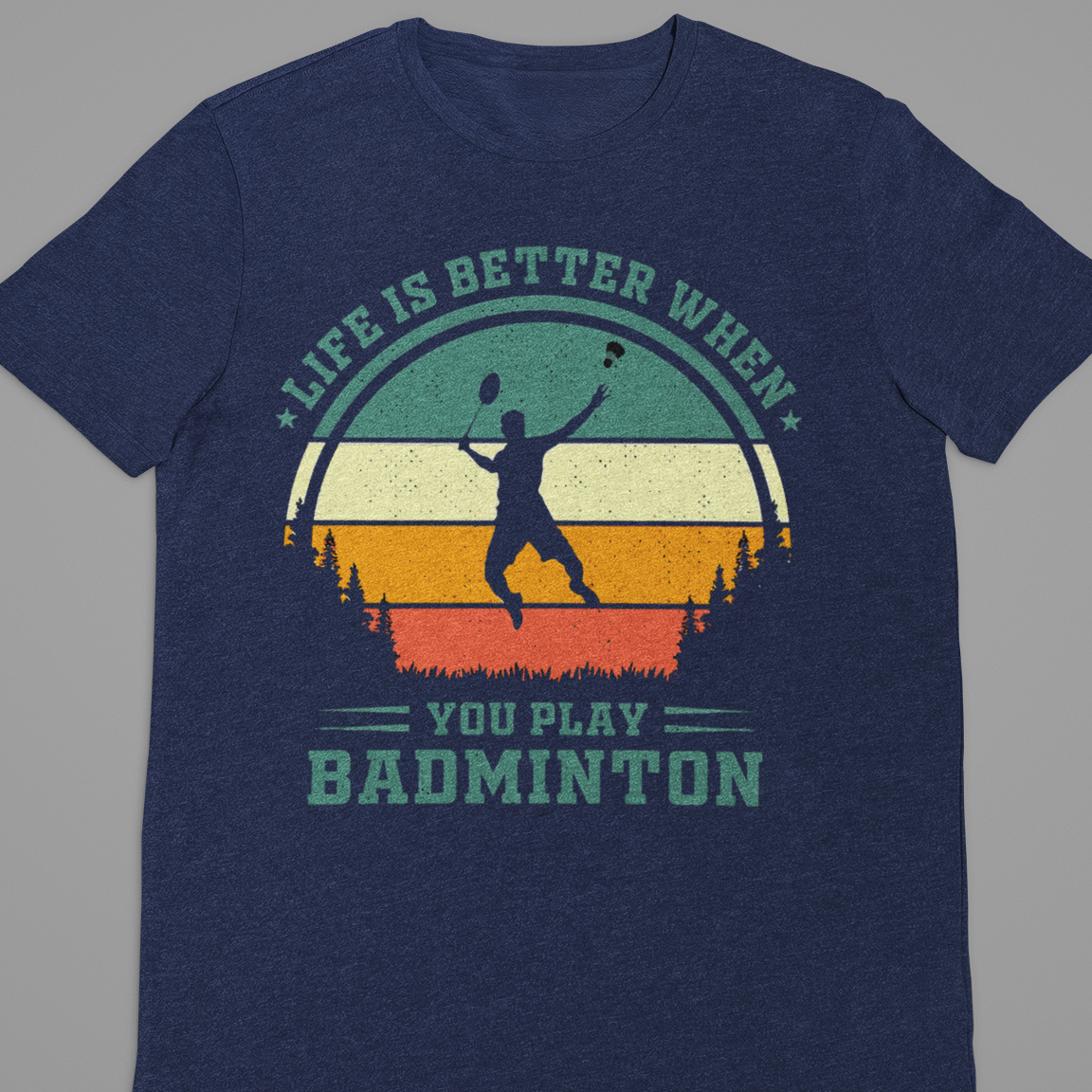 Badminton : Life Is Better Black Tshirt