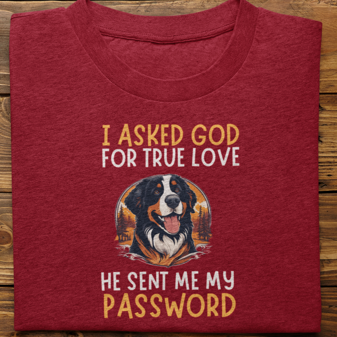 Bernese : I Asked God For Tshirt Unisex
