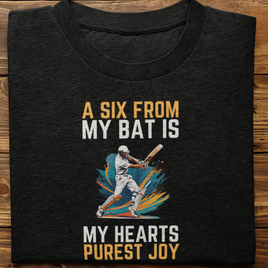 Cricket : A Six From My Bat Tshirt Unisex