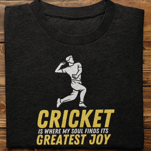 Cricket : Cricket Is Where My Soul Tshirt Unisex