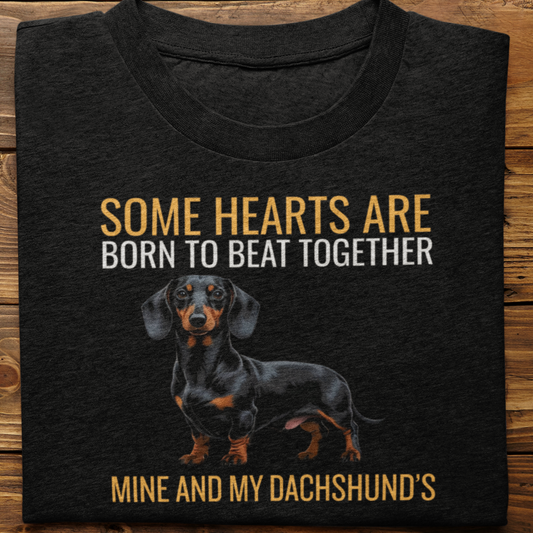 Dachshund : Some Hearts Are Born Tshirt Unisex