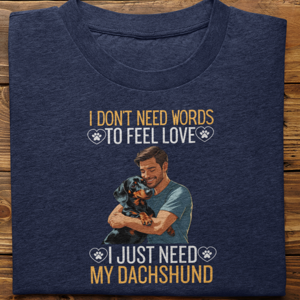 Dachshund : I Don't Need Words Tshirt Unisex(He)