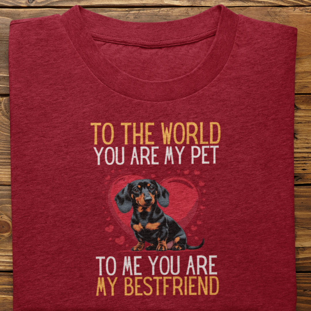 Dachshund : To The World Bestfriend Tshirt Unisex