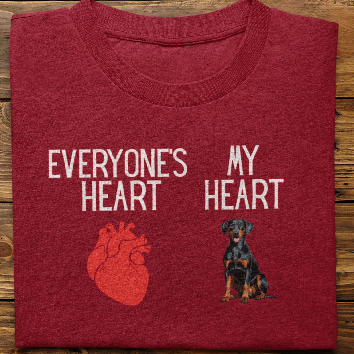 Doberman : My Heart Tshirt unisex