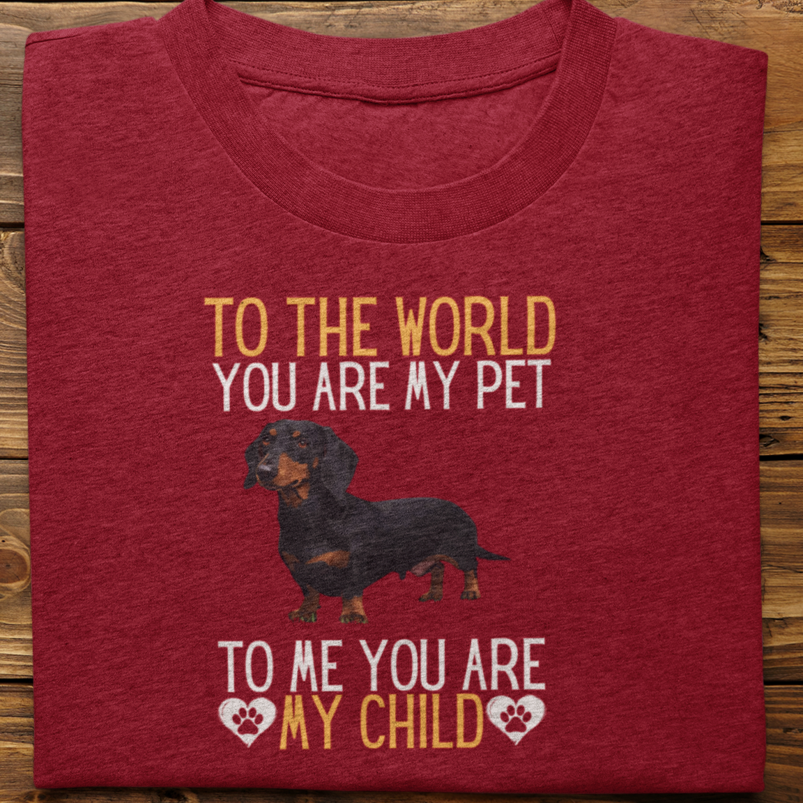 Dachshund : To The World Child Tshirt Unisex