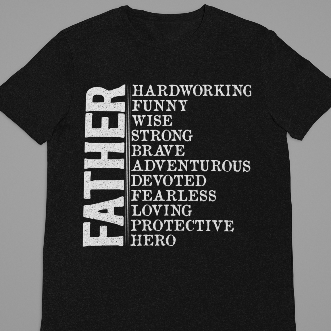 Dad : Father Black Tshirt