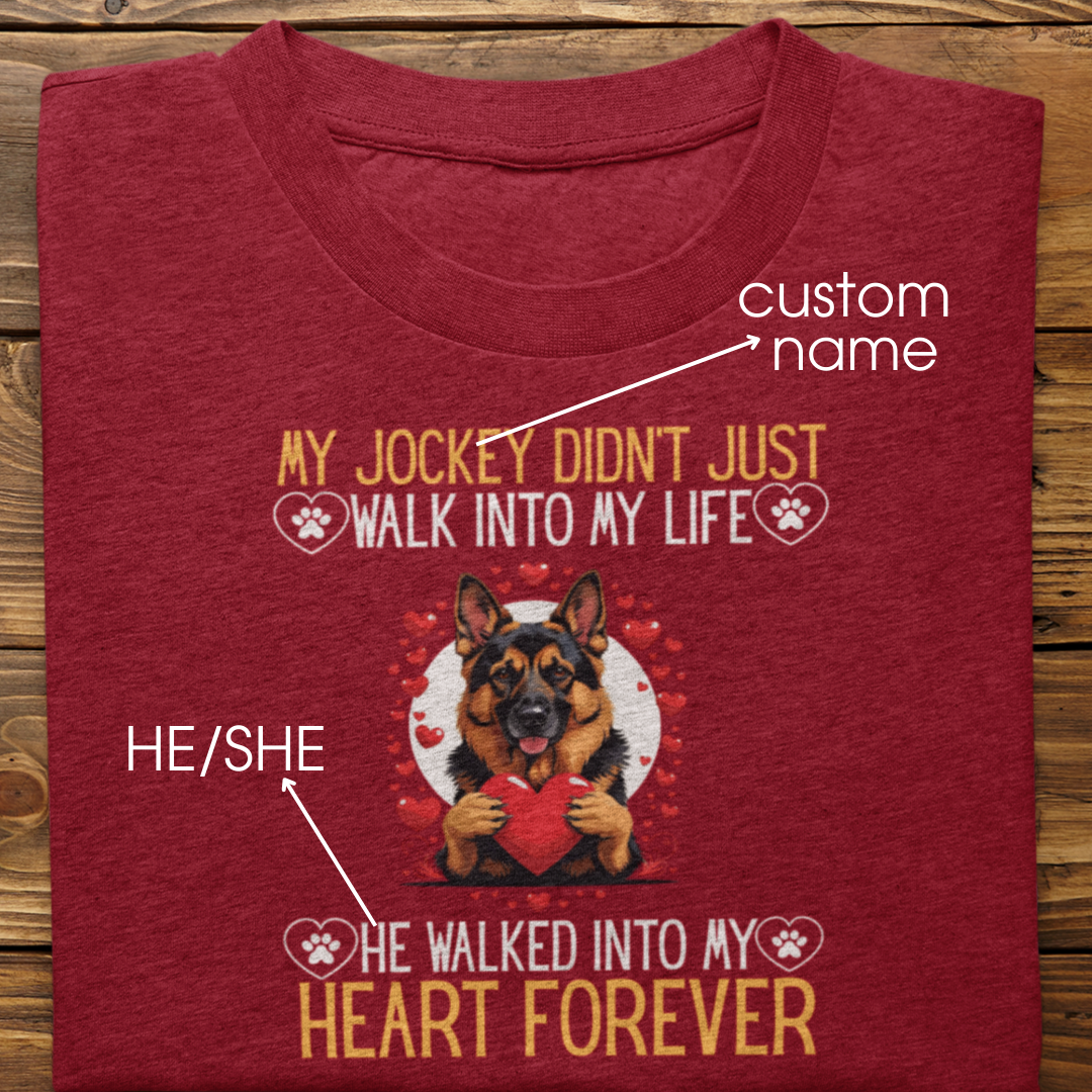 German Shepherd: Into My Heart Forever Tshirt Unisex