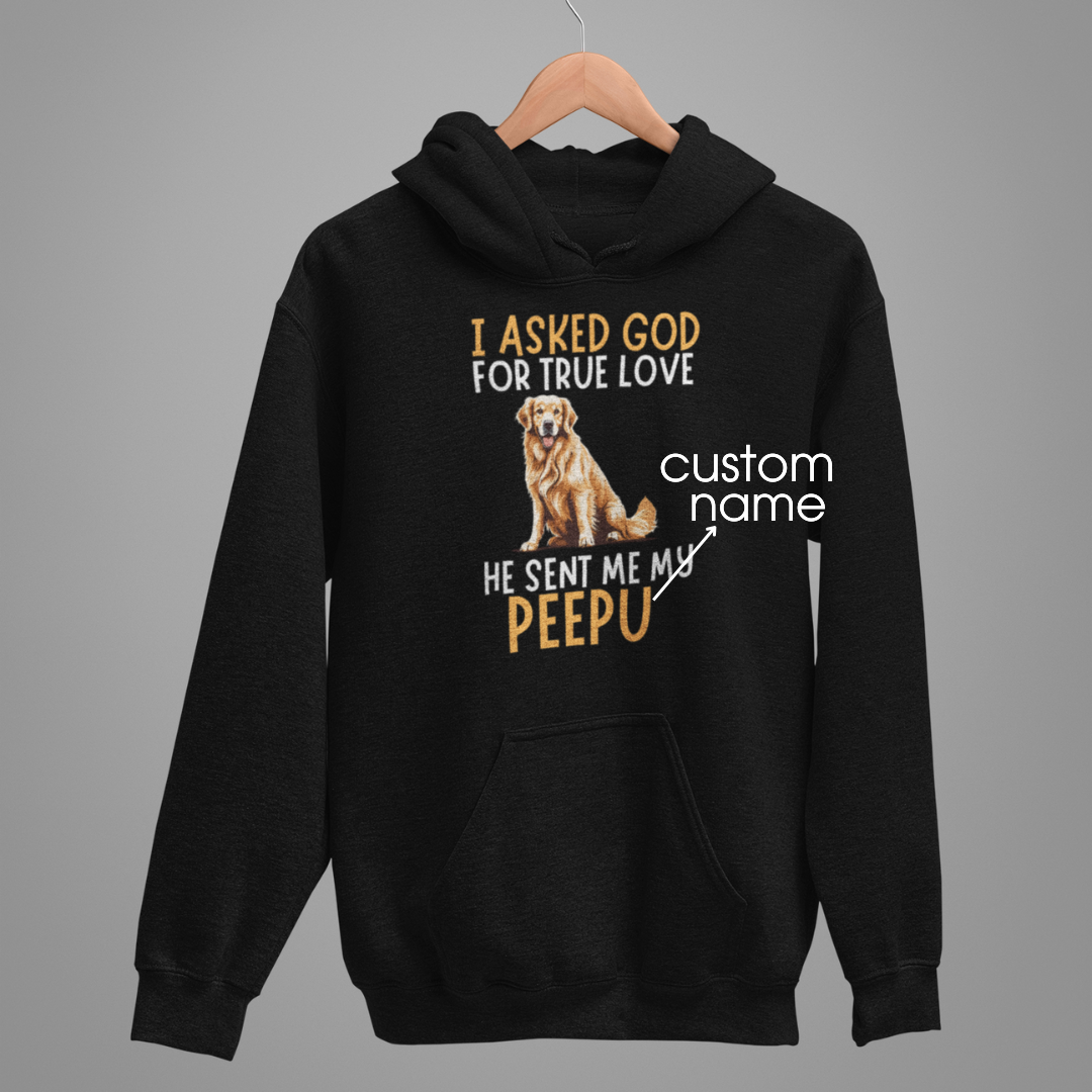 Golden Retriever : God True Love Oversized  Hoodie Unisex