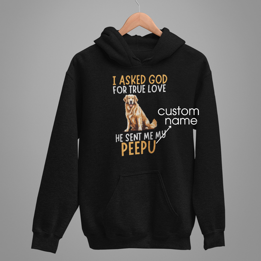 Golden Retriever : God True Love Oversized  Hoodie Unisex