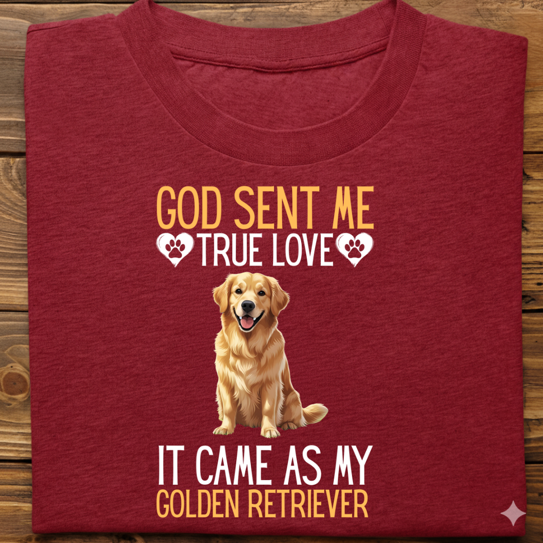 Golden Retriever : God Sent Me Tshirt Unisex