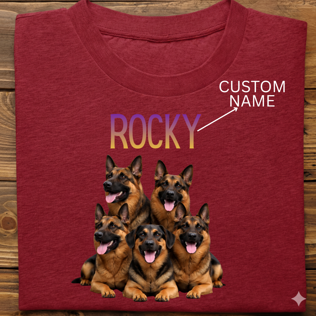 German Shepherd : ilustration Tshirt Unisex