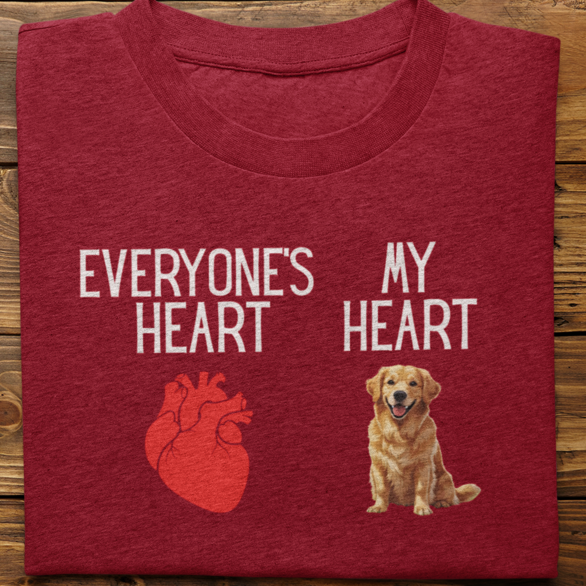 Golden Retriever : My Heart Tshirt unisex