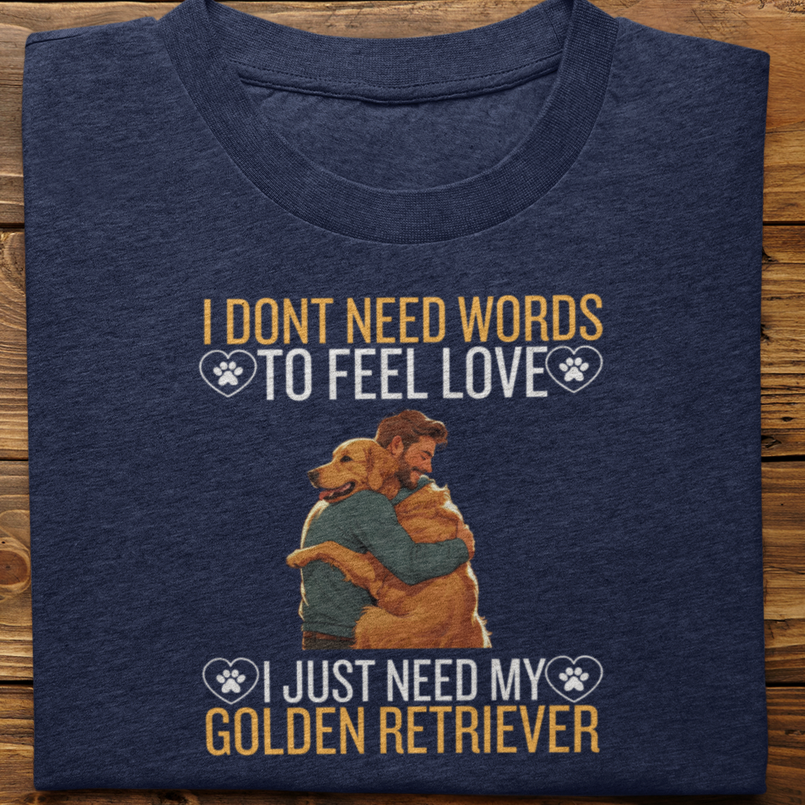 Golden Retriever : I Don't Need Words Tshirt Unisex(He)