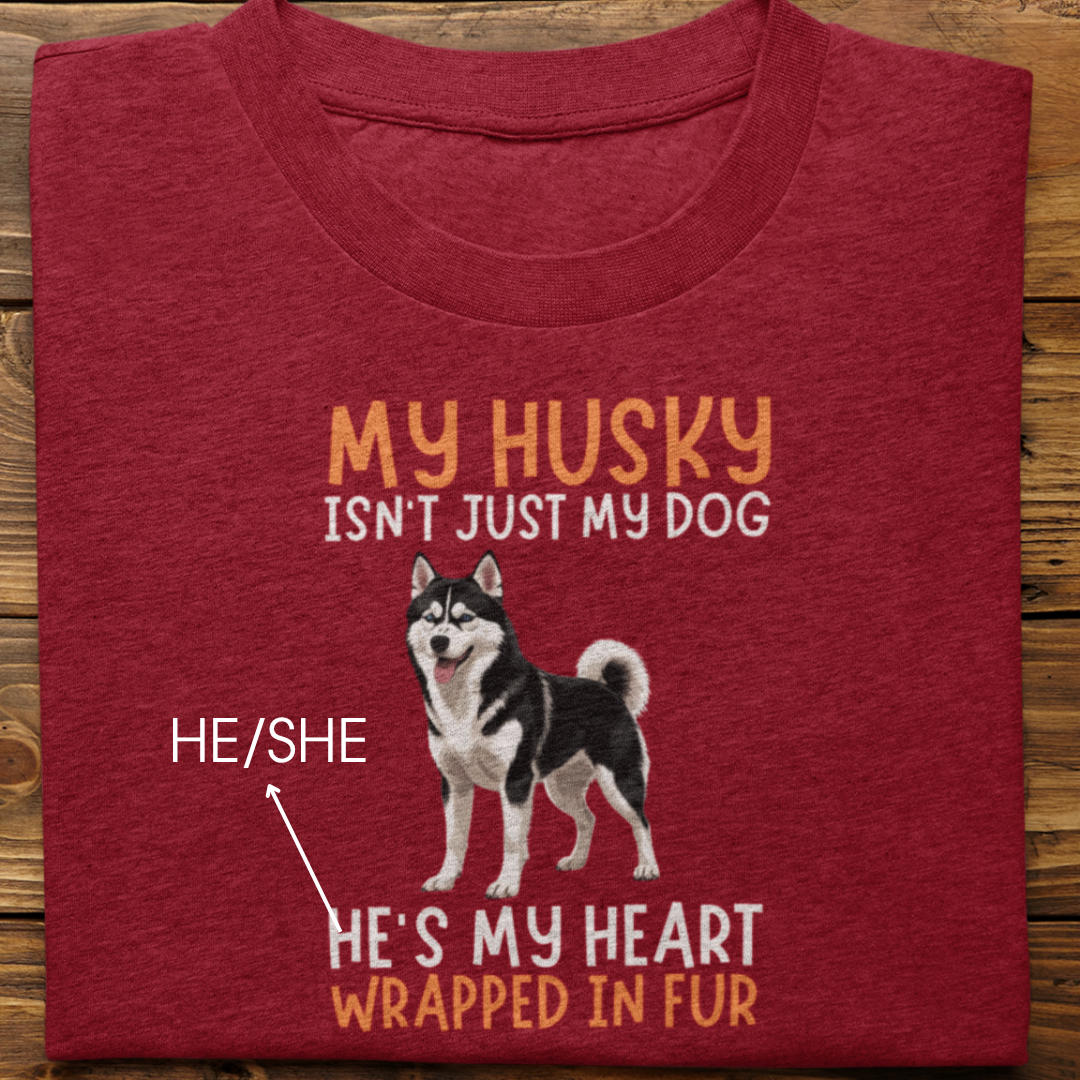 Husky : My Husky Isn't Just Tshirt Unisex(Black)