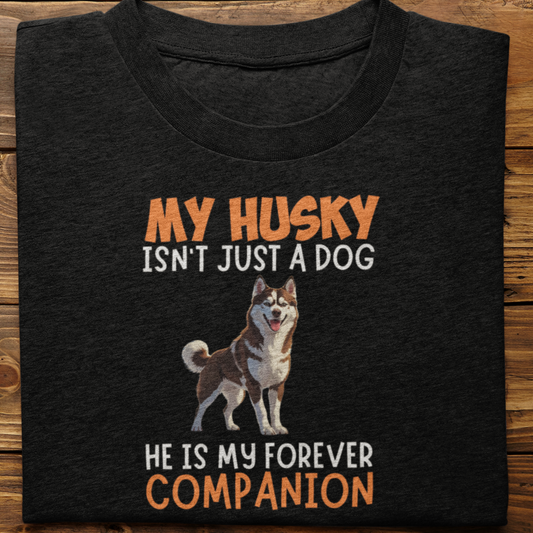 Husky : My Husky Isn't Just Tshirt Unisex(Brown)