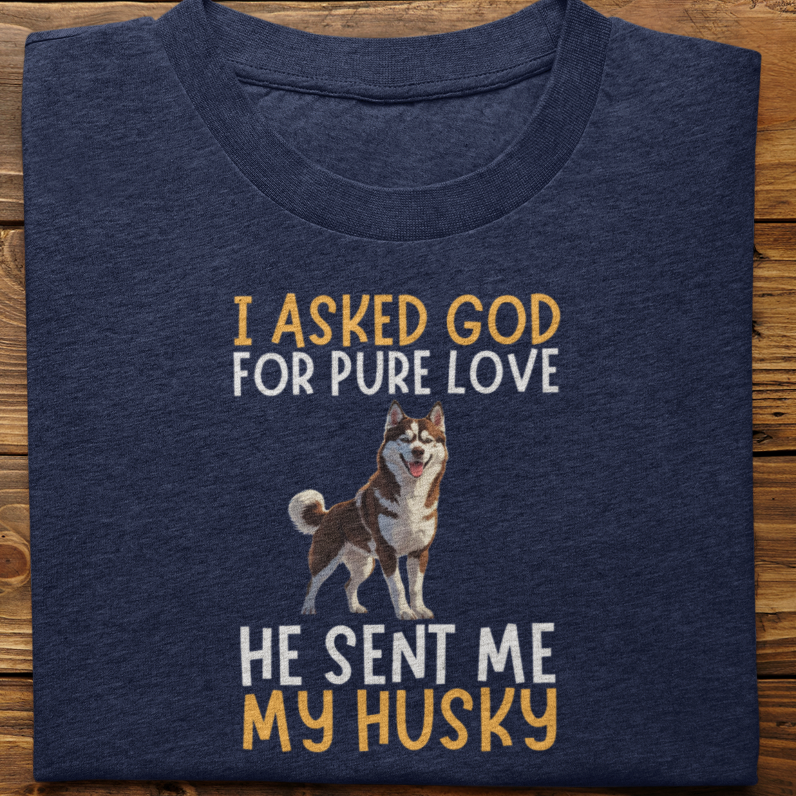 Husky : Some Hearts Are Born Tshirt Unisex(Brown)