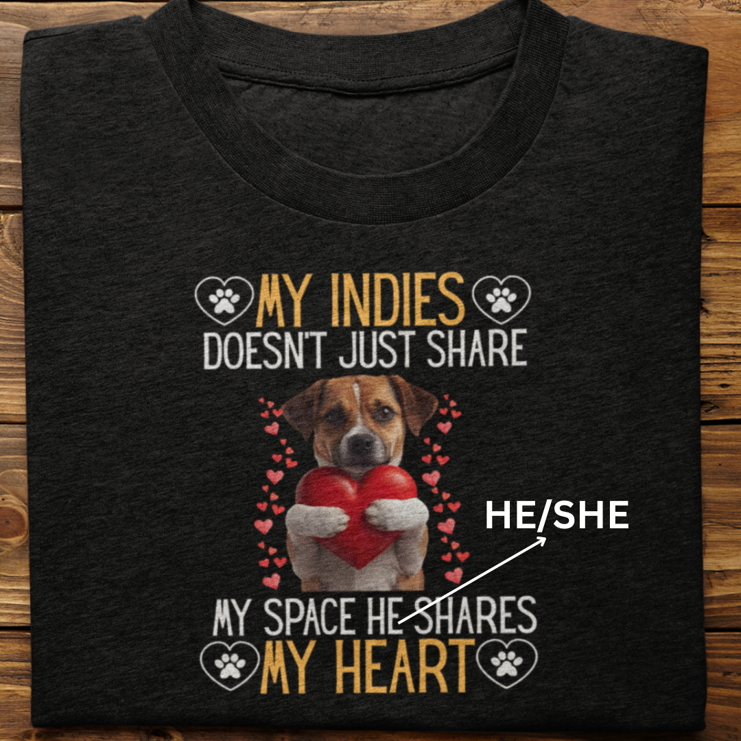 Indies : Shares My Heart Tshirt Unisex