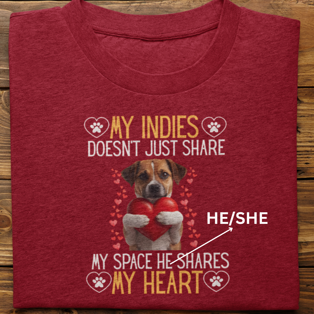 Indies : Shares My Heart Tshirt Unisex