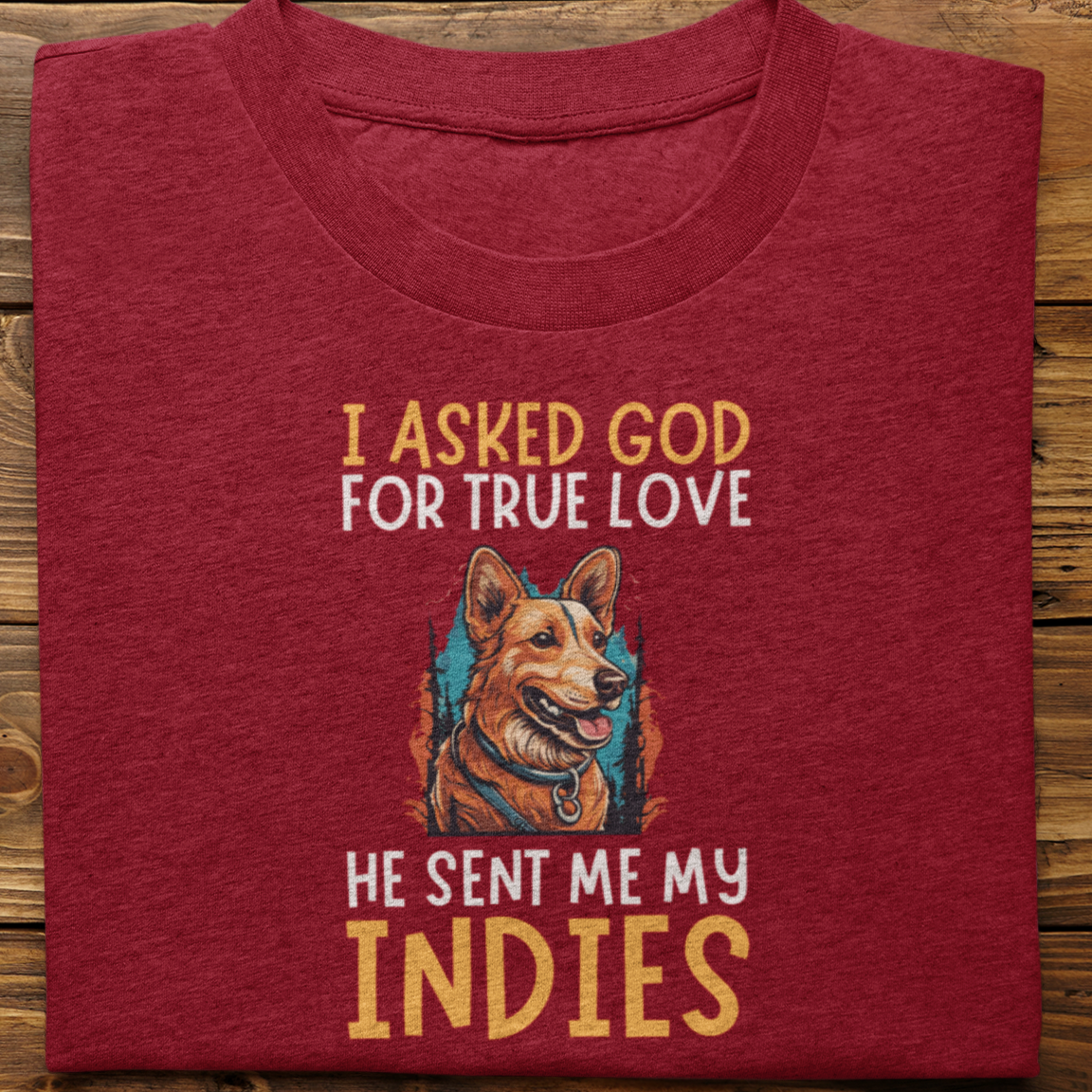 Indies : I Asked God Tshirt Unisex