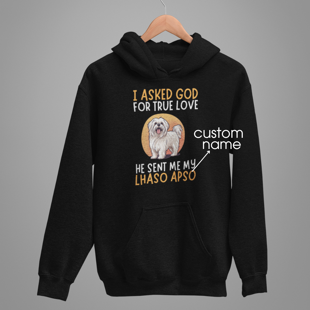 Lhasa Apso : God True Love Oversized  Hoodie Unisex