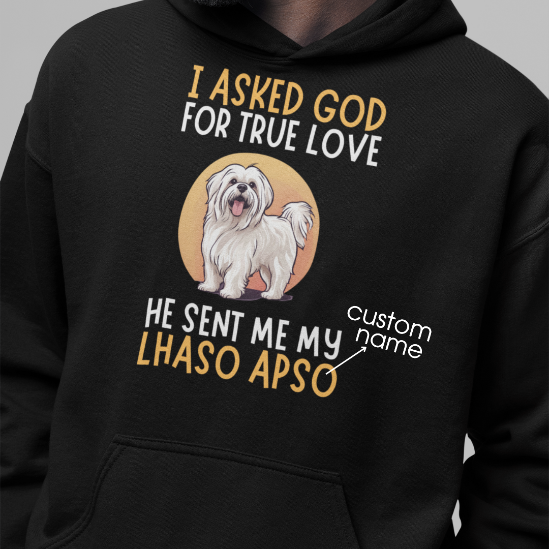 Lhasa Apso : God True Love Oversized  Hoodie Unisex