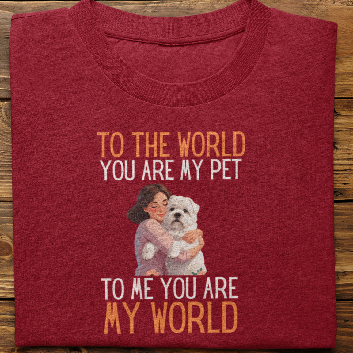 Lhasa Apso : To the World Hug Tshirt unisex(Female)