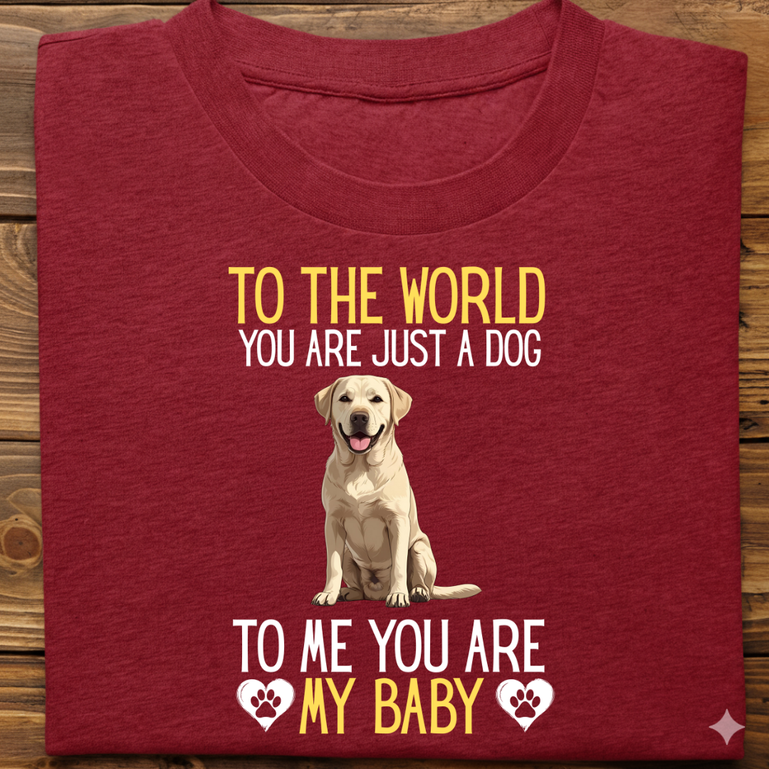 Labrador : To World Baby Tshirt Unisex(White)