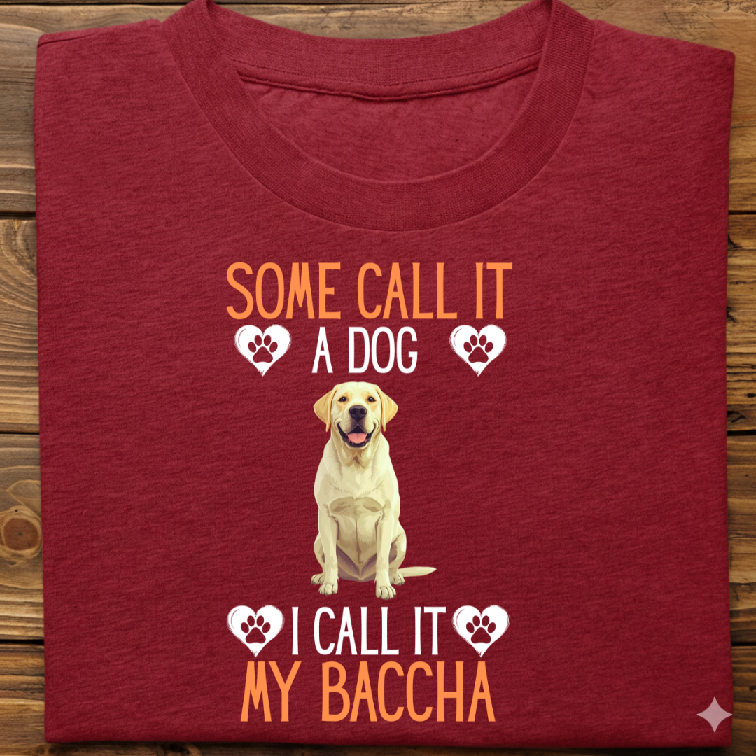 Labrador : Some Call My Baccha Tshirt Unisex(Yellow)
