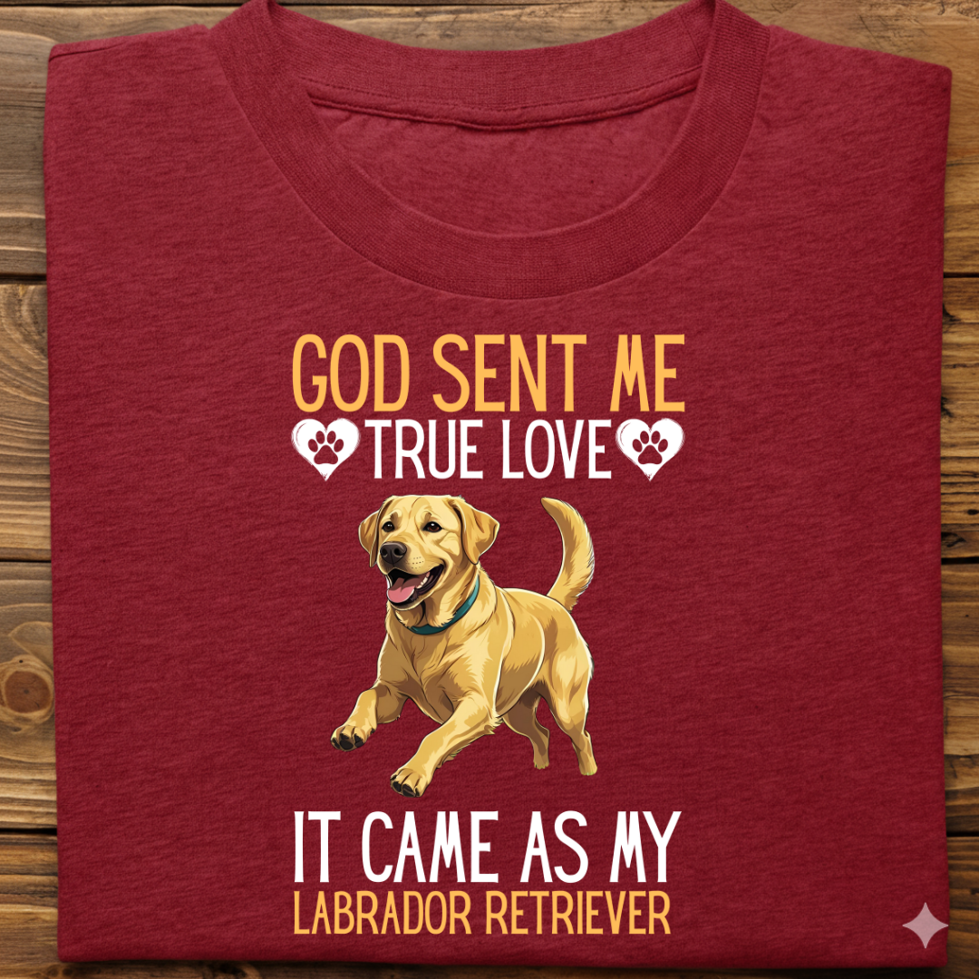 Labrador : God Sent Me Tshirt Unisex(Yellow)