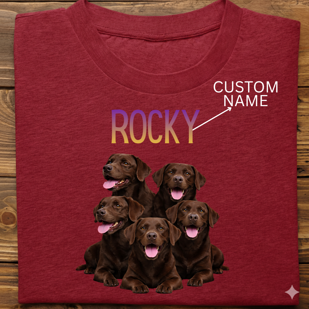 Labrador : ilustration Tshirt Unisex(Brown)