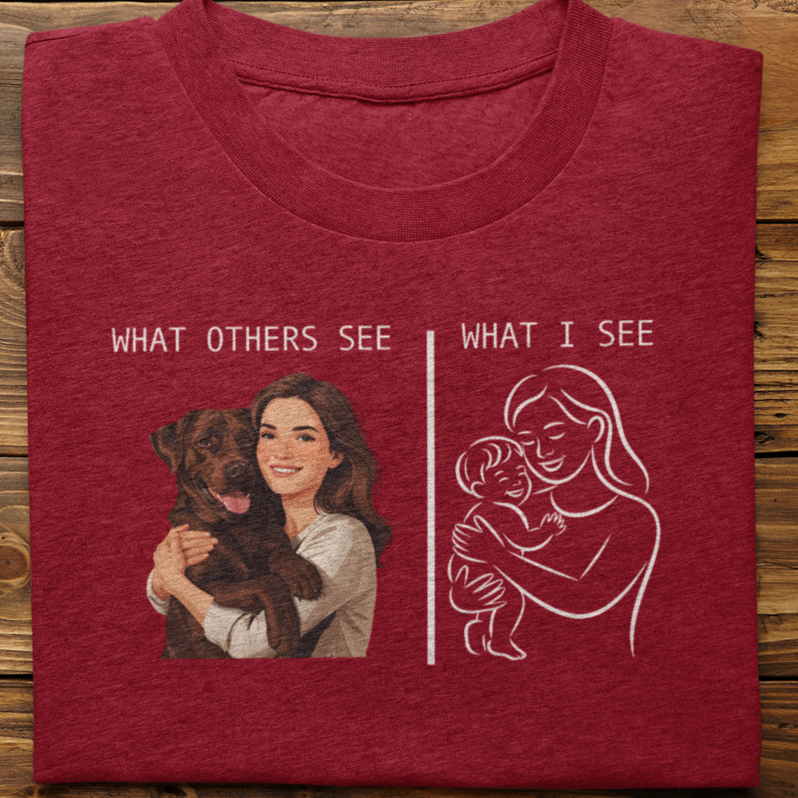 Labrador : What Others See Tshirt Unisex(Brown-Female)