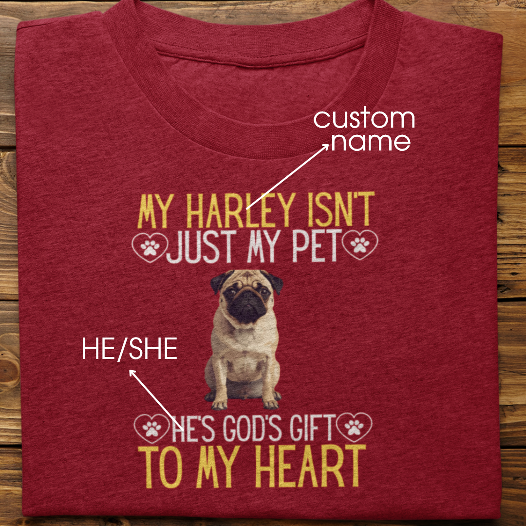 Pug : God's Gift Tshirt Unisex