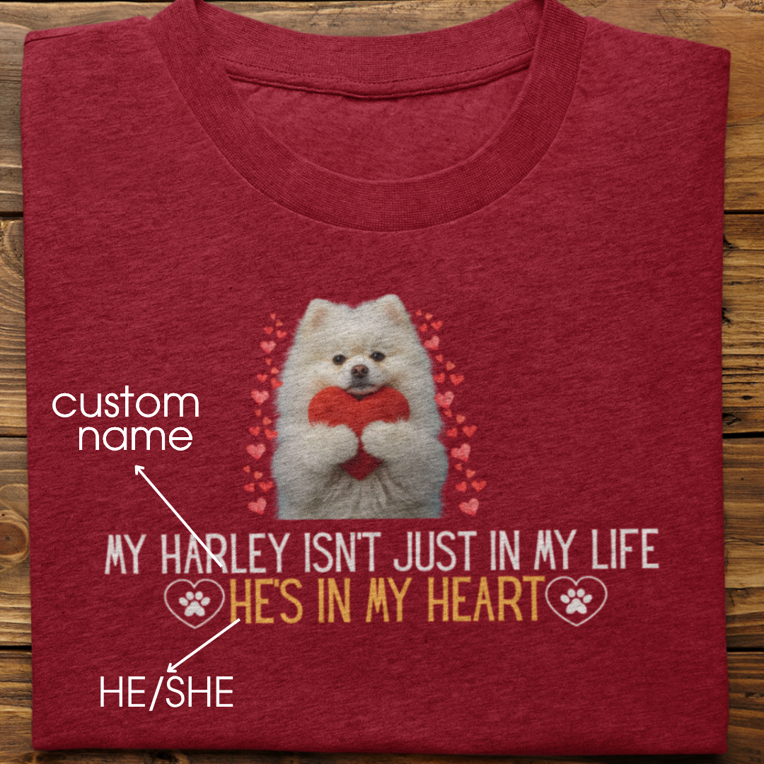 Pomeranian : In My Heart Tshirt Unisex