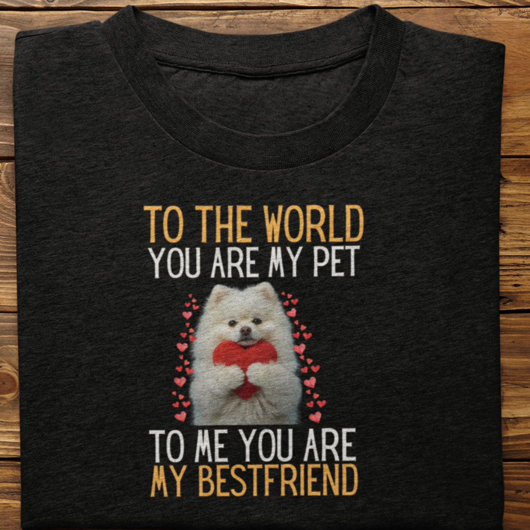Pomeranian : To The World Bestfriend Tshirt Unisex