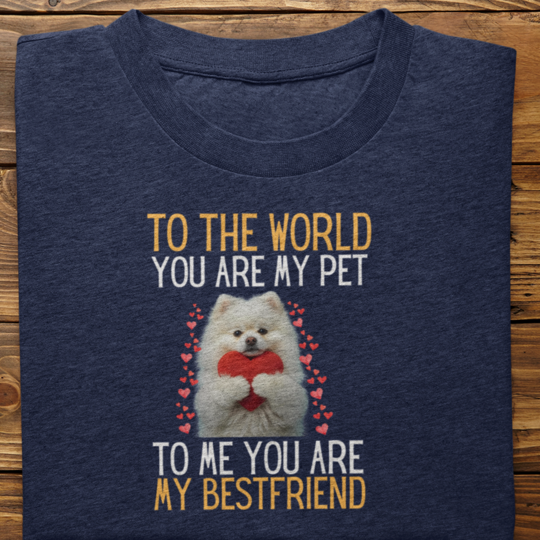 Pomeranian : To The World Bestfriend Tshirt Unisex