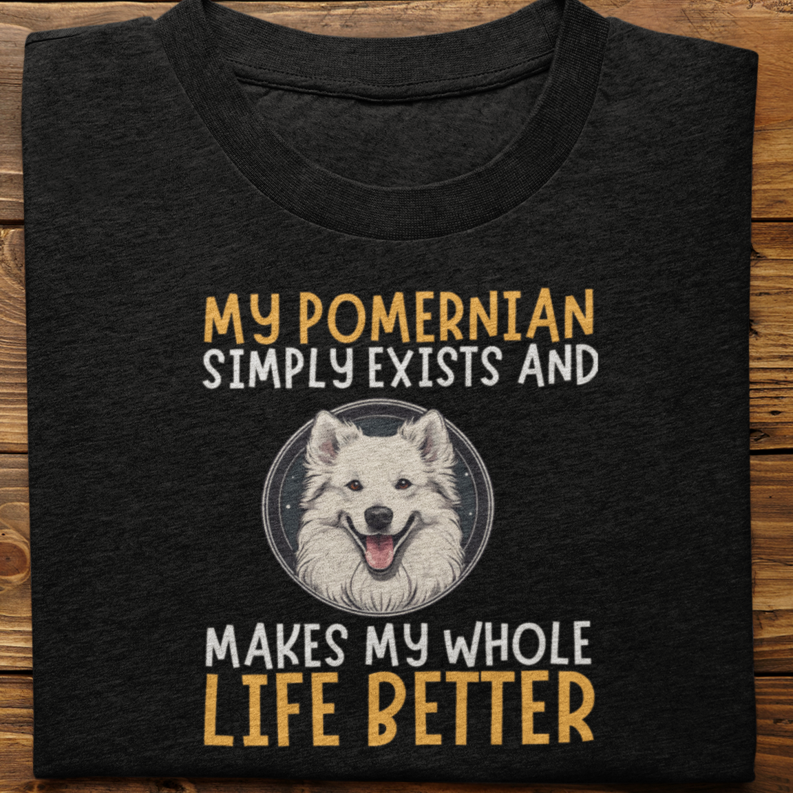 Pomernian : My Pomernian Simply Exists Tshirt Unisex
